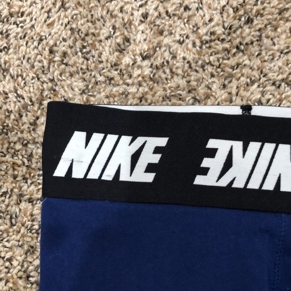 Nike High Waisted Club Leggings Size XS Navy Blue Cotton - Picture 11 of 12